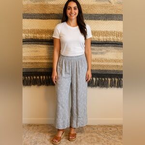 Chalet pull on cropped wide leg pants